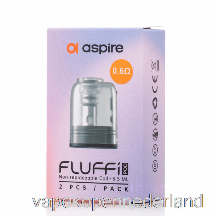 Elektronische Sigaret Vape Aspire Fluffi Vervangende Pods 0.6ohm Fluffi Pods